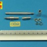 Aber 35L-120 105mm D1504 L/44 barrel with muzzle brake for Sherman M51 1/35