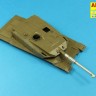 Aber 35L-120 105mm D1504 L/44 barrel with muzzle brake for Sherman M51 1/35