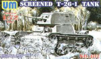 UMmt 402 Screened T-26-1 tank 1/72