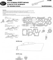 New Ware NWA-M0553 1/72 Mask B-57B/B-57G Nighthawk ADVANCED (ITAL)