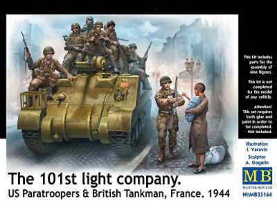 Master Box 35164 The 101th light company US Paratroopers &amp; British Tankman 1/35