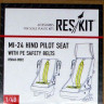 Reskit RSU48-0002 Mi-24 Hind Pilot seat w/ PE saf.belts (REV) 1/48