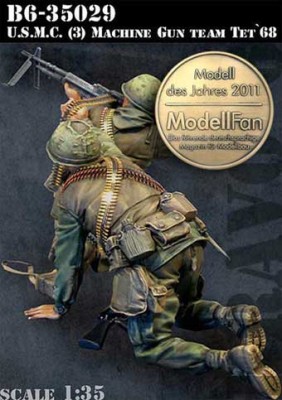 Bravo6 35029 USMC (3) MG Team Tet`68 1/35