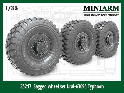 Miniarm 35217 Колеса Урал-63095 Тайфун-У, 6 шт 1/35