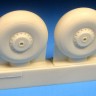 Barracuda Studios BCR72414 Avro Lancaster Mainwheels - Smooth Tire 1/72
