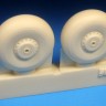 Barracuda Studios BCR72414 Avro Lancaster Mainwheels - Smooth Tire 1/72