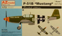 AZ Model 75016 P-51B 'Mustang' ACES 357.FG (3x camo) 1/72