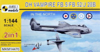 Mark 1 Models MKM-14470 DH Vampire FB.5 'In The North' (2-in-1) 1/144