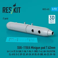 Reskit 72415 SUU-11B/A Minigun pod 7,62mm (1 pc.) 1/72