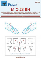 Peewit PW-M72135 1/72 Canopy mask MiG-23 BN (KP)
