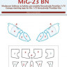 Peewit PW-M72135 1/72 Canopy mask MiG-23 BN (KP)