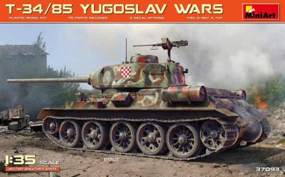 Miniart 37093 T-34/85 Yugoslav Wars (5x camo) 1/35
