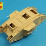 Aber 35 L-207 Barrels for British WWI Tank Mk.V Male for 6 pdr (57mm) gun x 2pcs. 8mm Hotchkiss m.1909 x 4pcs. (designed to be used with Meng Model kits) 1/35