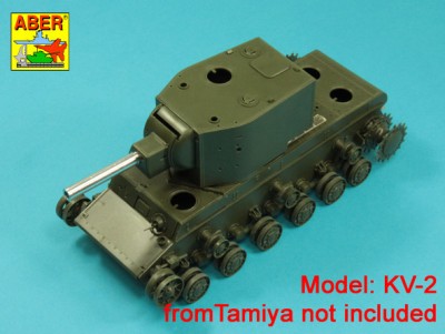 Aber 35 L-324 152,4mm Soviet M-10S barrel for Russian KV-2 (designed to be used with Tamiya kits) 1/35