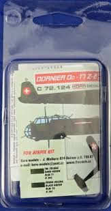 Kora Model C72124 Do-17Z-2 Swiss service Conv.set (AIRFIX) 1/72