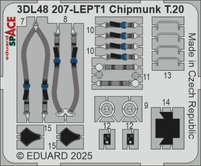 Eduard 3DL48207 Chipmunk T.20 SPACE (AIRF) 1/48