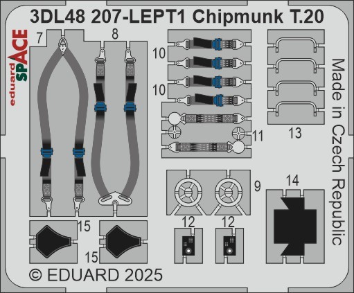 Eduard 3DL48207 Chipmunk T.20 SPACE (AIRF) 1/48