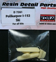 Kora Model D7261 Ski for Polikarpov I-152 (all kits) 1/72