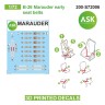 Art Scale 200-S72006 Martin B-26 Marauder seat belts - 3D-printed decals by ASK Distribution no 1/72