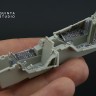Quinta Studio QD+48425 F-14B (конверсия для F-14D Tamiya) (с 3D-печатными деталями) 3D Декаль интерьера кабины 1/48