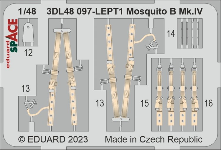 Eduard 3DL48097 Mosquito B Mk.IV SPACE (TAM) 1/48