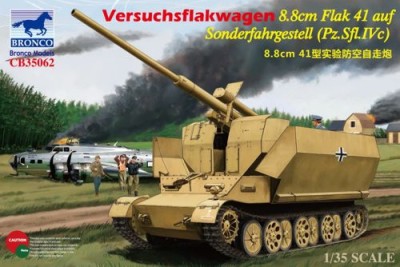 Bronco CB35062 Versuchsflakwagen 8.8cm Flak auf Sonderfahrgestell (Pz.Sfl.IVc) 1/35