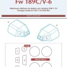 Peewit M72360 Canopy mask Fw-189C/V-6 (ICM) 1/72