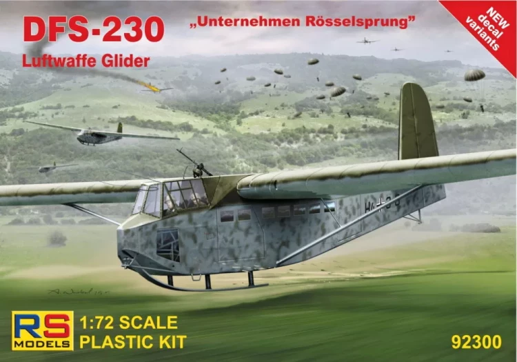 Rs Model 92300 DFS-230 'Untern. Rosselsprung' (4x camo) 1/72