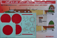 Kora Model DEC72280 Fiat BR.20 Type I (over China) Part I декали декали 1/72