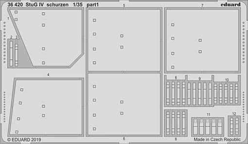 Eduard 36420 SET StuG IV schurzen (ACAD)