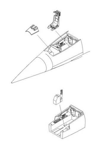 CMK 5059 F-104G Starfighter-Interior set for HAS 1/32