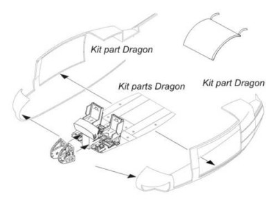 CMK 6007 UH-1D - Nose Luggage Compartment for Drag. 1/35