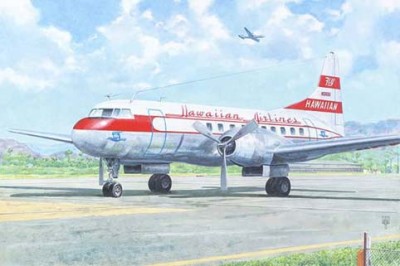 Roden 14434 Самолет Convair CV-340 1/144