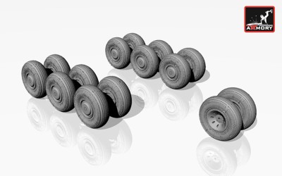 Armory ARAW72012 Tupolev Tu-22M2/Tu-22M3 backfire wheels 1/72