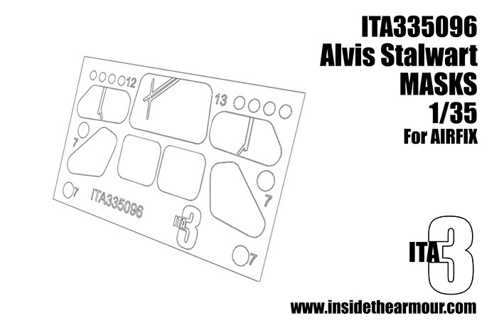 Inside the Armour ITA335096 Alvis FV622 STALWART Masks 1/35