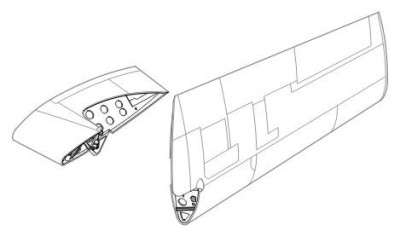 CMK 7093 F4F Wildcat - wing fold set for HAS 1/72