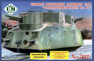 UniModel UMM-72702 German Motorized Arm.Car Panzertriebwagen 17 1/72