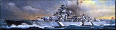 Academy 14208 Линкор Bismarck 1/800