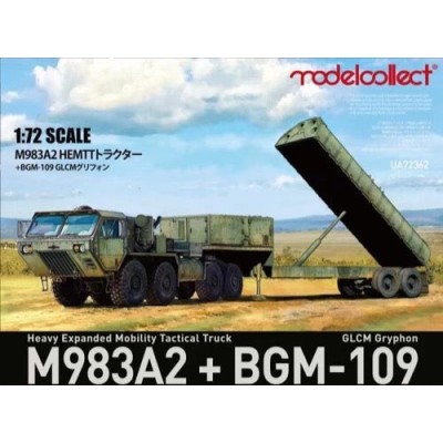 Modelcollect UA72362 Американский тягач M983А2 Hemtt с ПУ КР BGM-109G «Tomahawk» 1/72