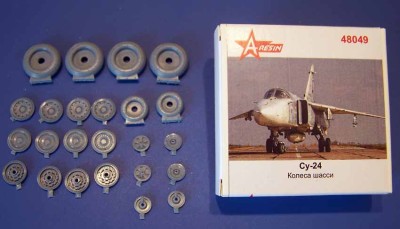 A-resin 48049 Су-24 Колеса шасси 1/48
