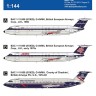 4+ Publications DMK144502 Decals BAC 1-11-500 'In British Skies' 1/144