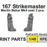 Kovozavody Prostejov EX409 MB Mk-4 seats for BAC 167 (2 pcs.) 1/72