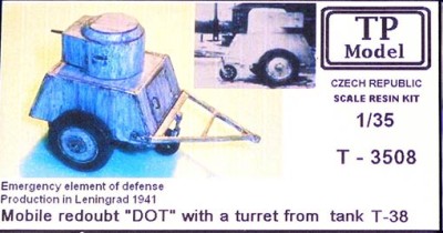 Tp Model T-3508 Mobile armored DOT w/ turret T-38 1/35