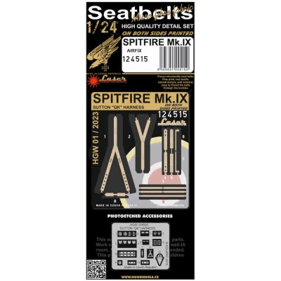 HGW 124515 Seatbelts Spitfire Mk.IX (laser) 1/24