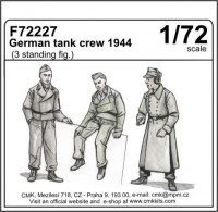 CMK F72227 German tank crew 1944 (3 standing figures) 1/72