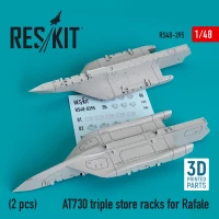 Reskit RSK48-395 AT730 triple store racks for Rafale (2 pcs.) 1/48