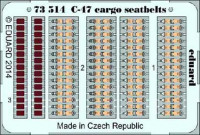 Eduard 73514 C-47 cargo seatbelts