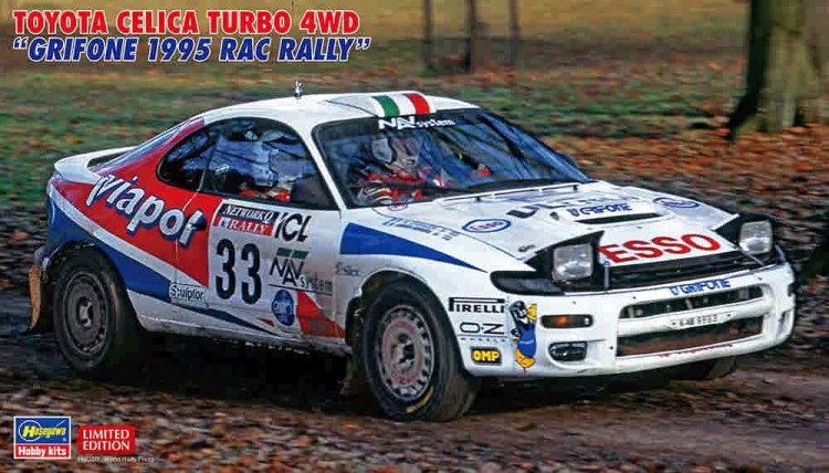 Hasegawa 20594 TOYOTA CELICA TURBO 4WD "GRIFONE 1995 RAC RALLY" (Limited Edition) 1/24