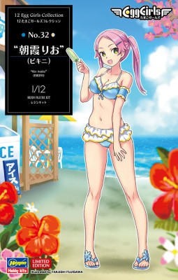 Hasegawa 52340 Фигурка девушки, Egg Girls Collection No.32 “Rio Asaka” (BIKINI) (Limited Edition) 1/12