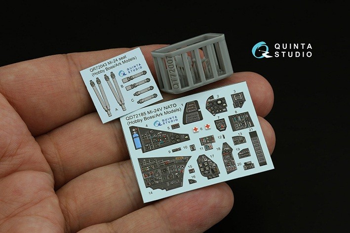 Quinta Studio QD+72185 Ми-24В NATO (Hobby Boss/ARK Models) (с 3D-печатными деталями) 1/72